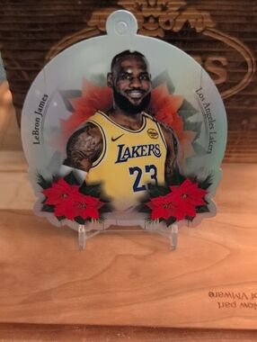 2025-26 Topps Holiday LeBron James Ornament Card Lakers